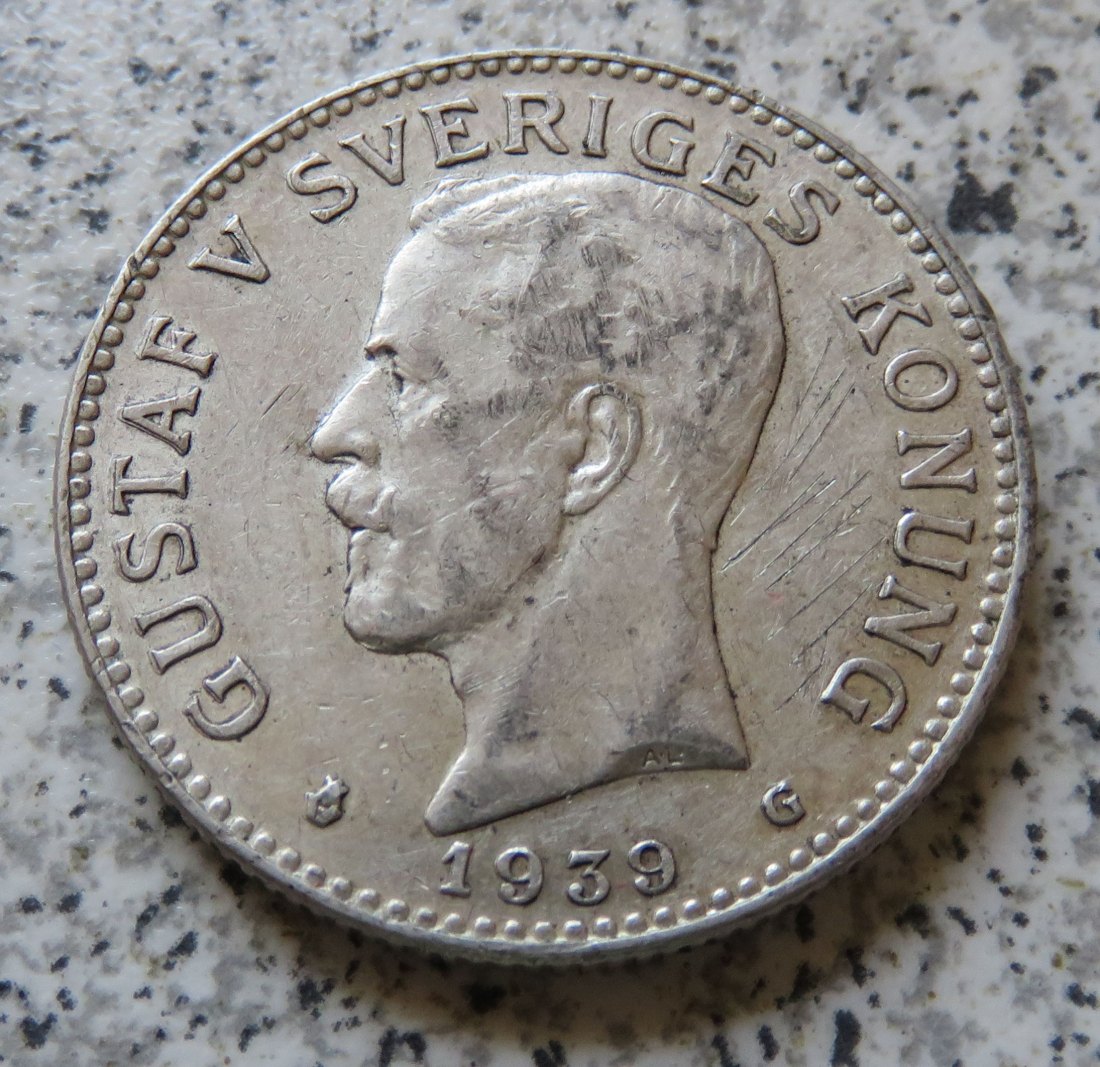  Schweden 2 Kronor 1939   