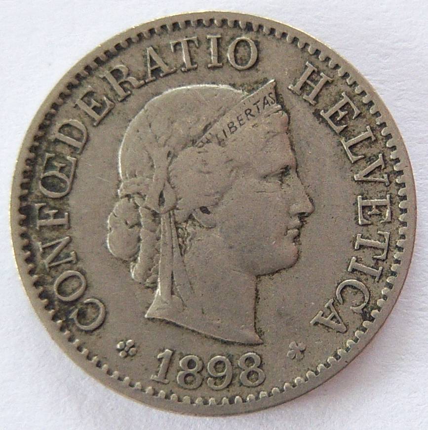  Schweiz 5 Rappen 1898 B   