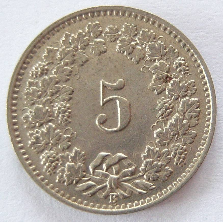  Schweiz 5 Rappen 1907 B ERHALTUNG !!   