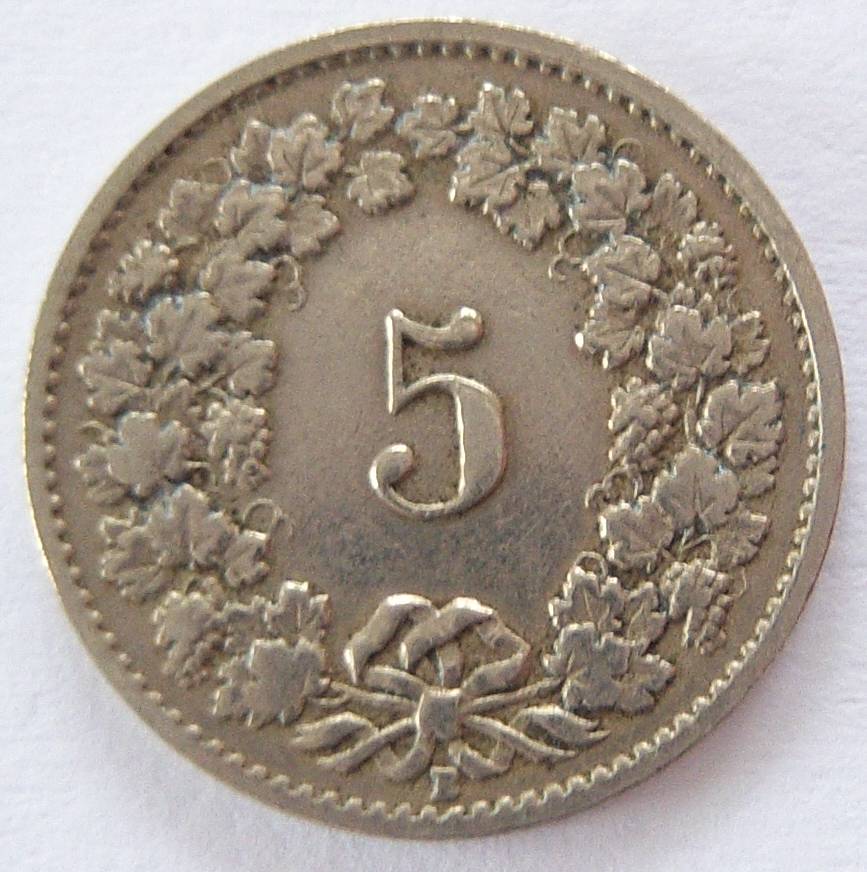  Schweiz 5 Rappen 1920 B   