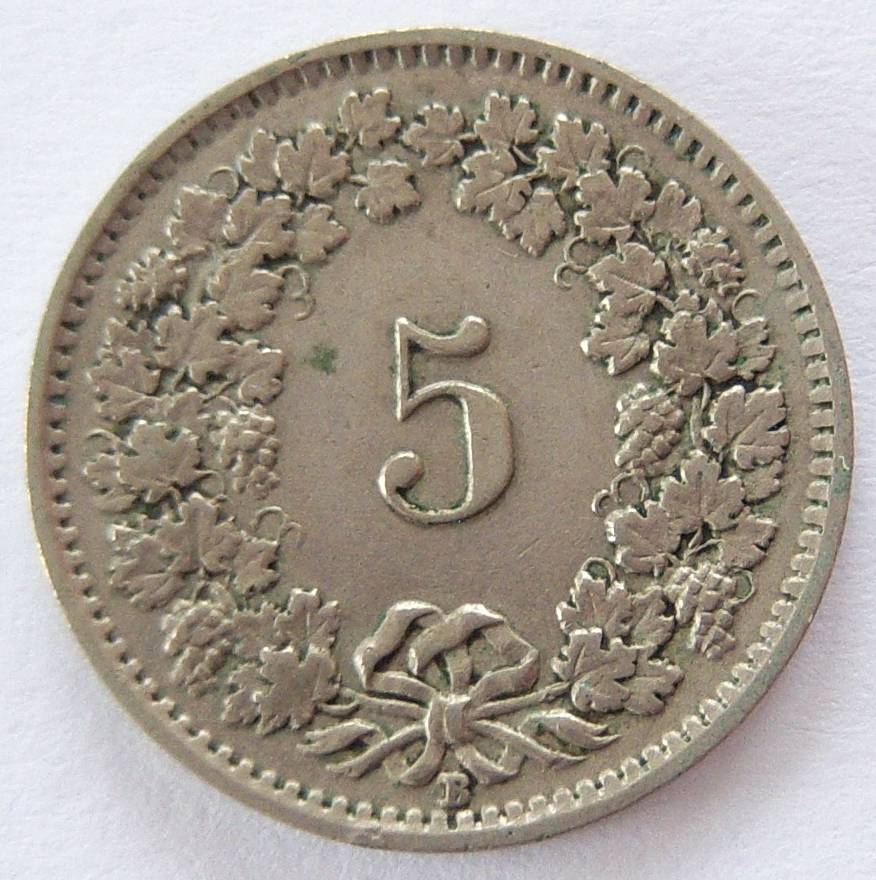  Schweiz 5 Rappen 1925 B   