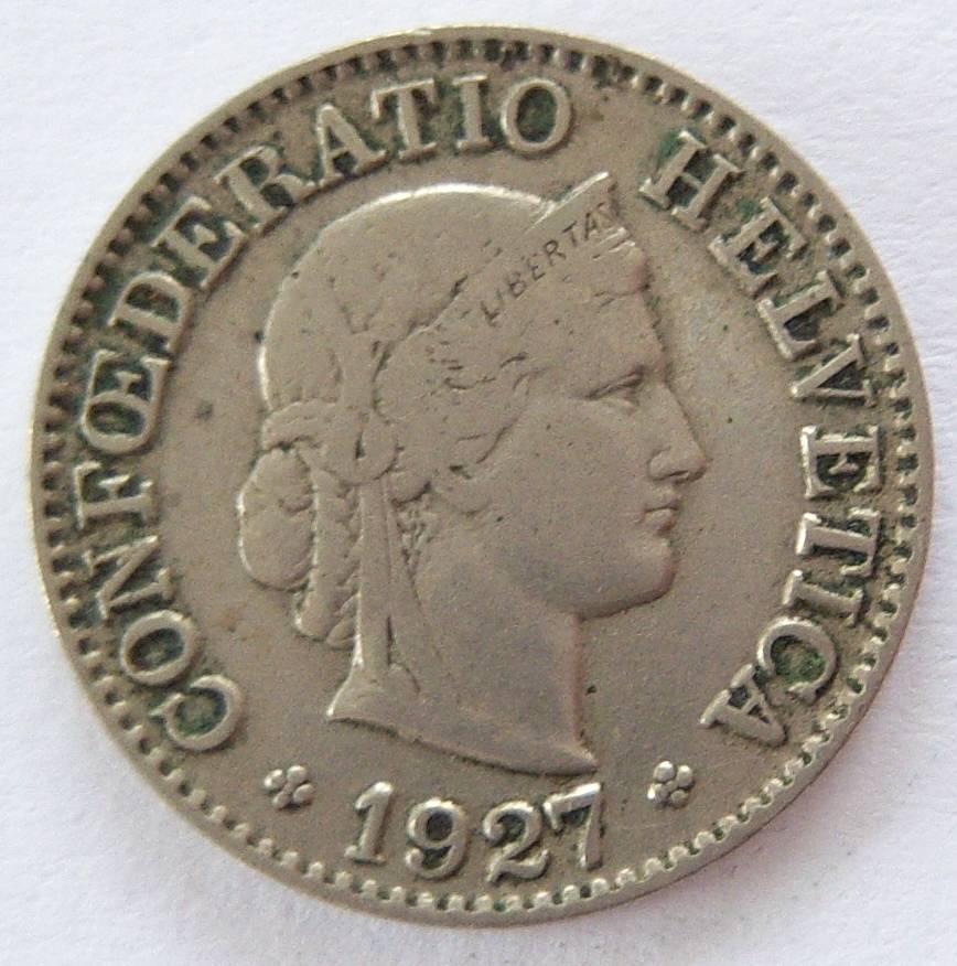  Schweiz 5 Rappen 1927 B   