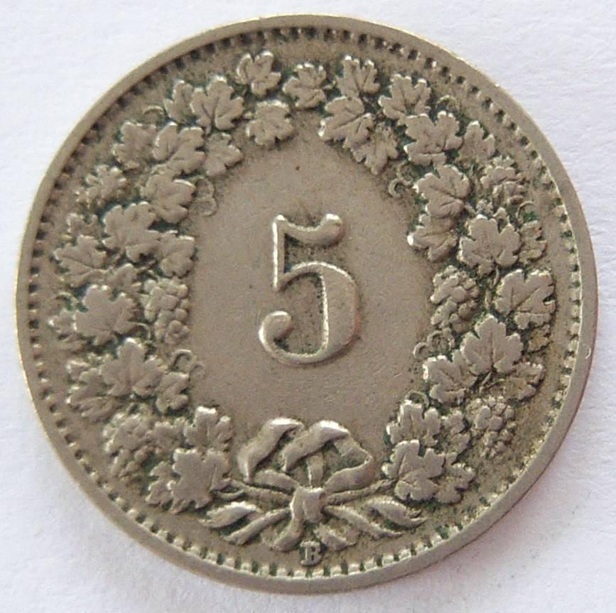  Schweiz 5 Rappen 1927 B   