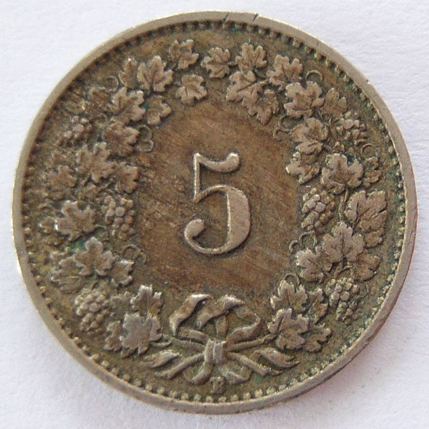  Schweiz 5 Rappen 1928 B   