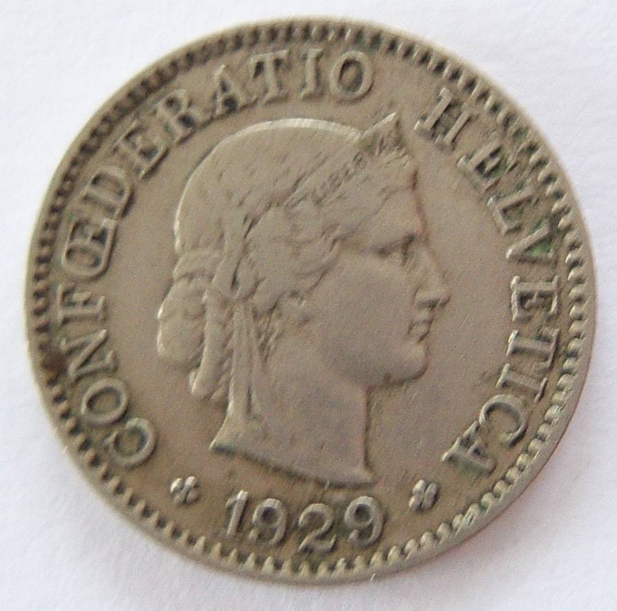  Schweiz 5 Rappen 1929 B   