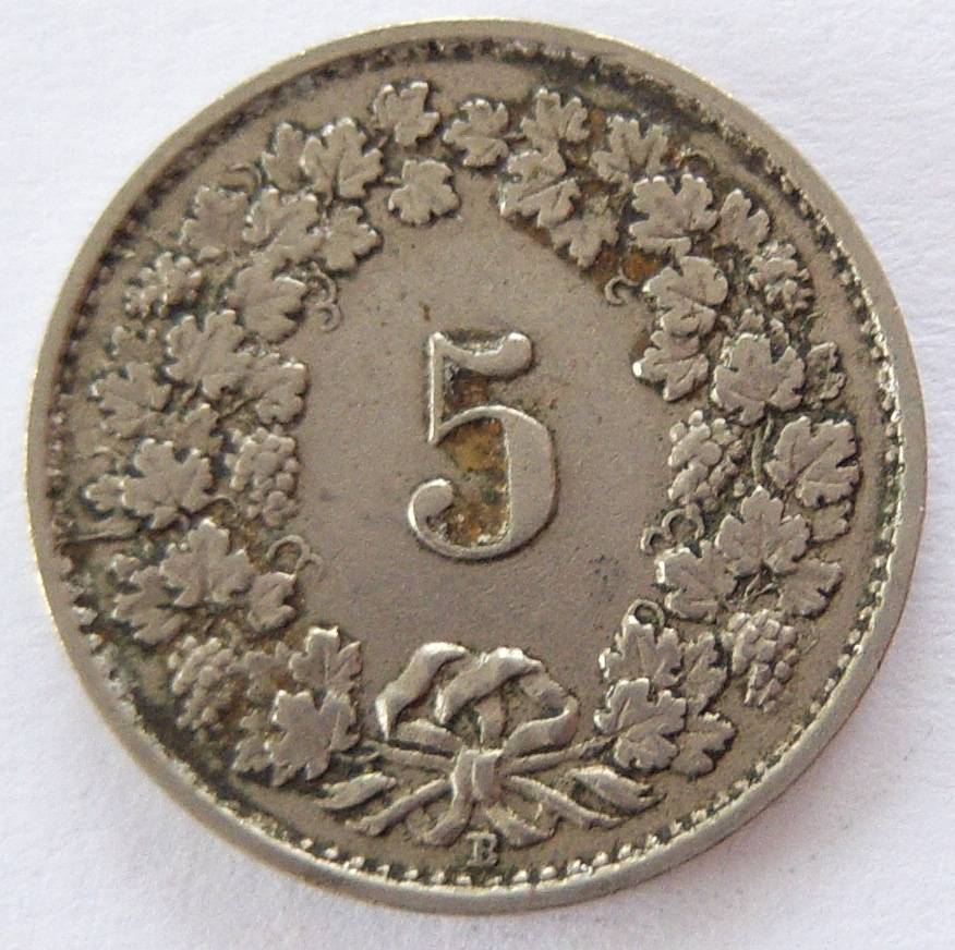  Schweiz 5 Rappen 1929 B   