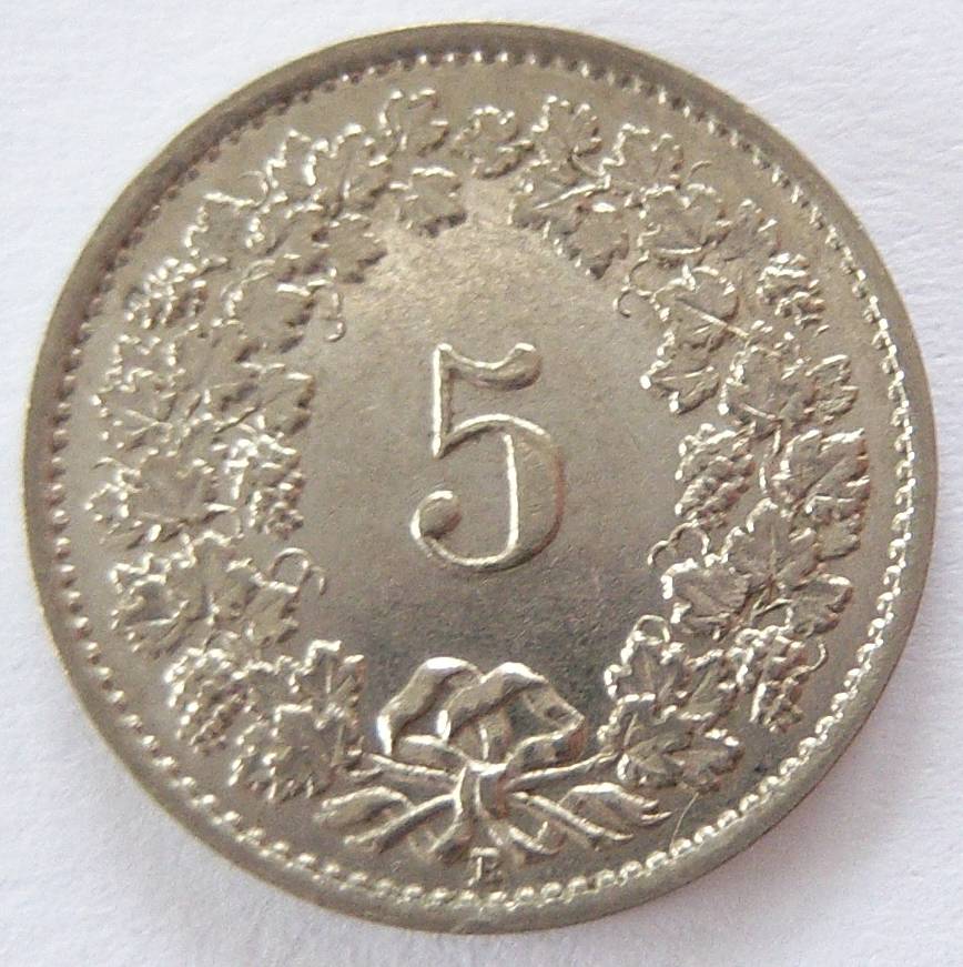  Schweiz 5 Rappen 1932 B   