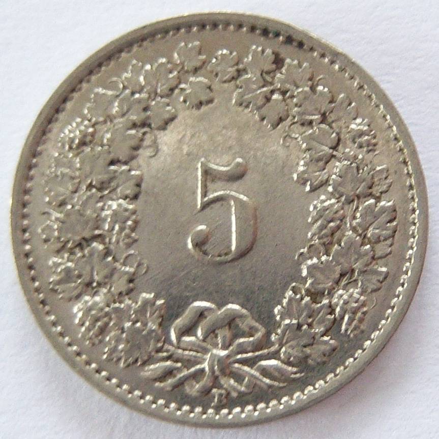  Schweiz 5 Rappen 1934 B   