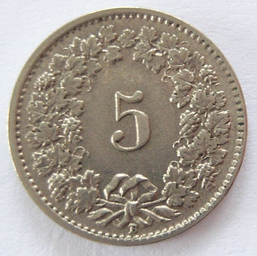  Schweiz 5 Rappen 1938 B   