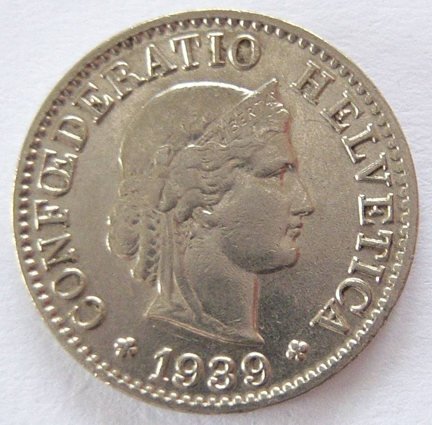  Schweiz 5 Rappen 1939 B   