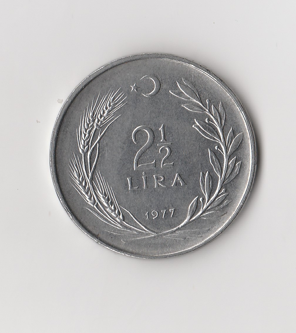  2  1/2 Lira Türkei 1977 (I875)   