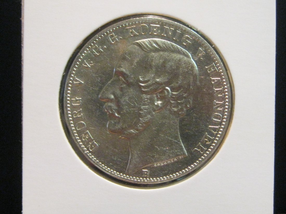 GERMANY 1 THALER 1866 HANNOVER.GRADE-PLEASE SEE PHOTOS.