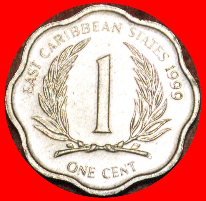  · SCALLOPED (1981-2001): EAST CARIBBEAN TERRITORIES ★ 1 CENT 1999! LOW START★ NO RESERVE!   