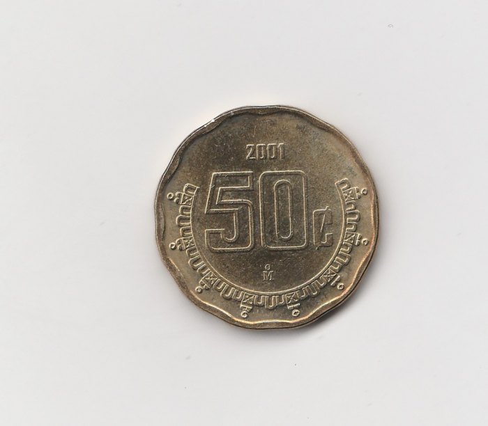  50 Centavos Mexiko 2001 (I889)   