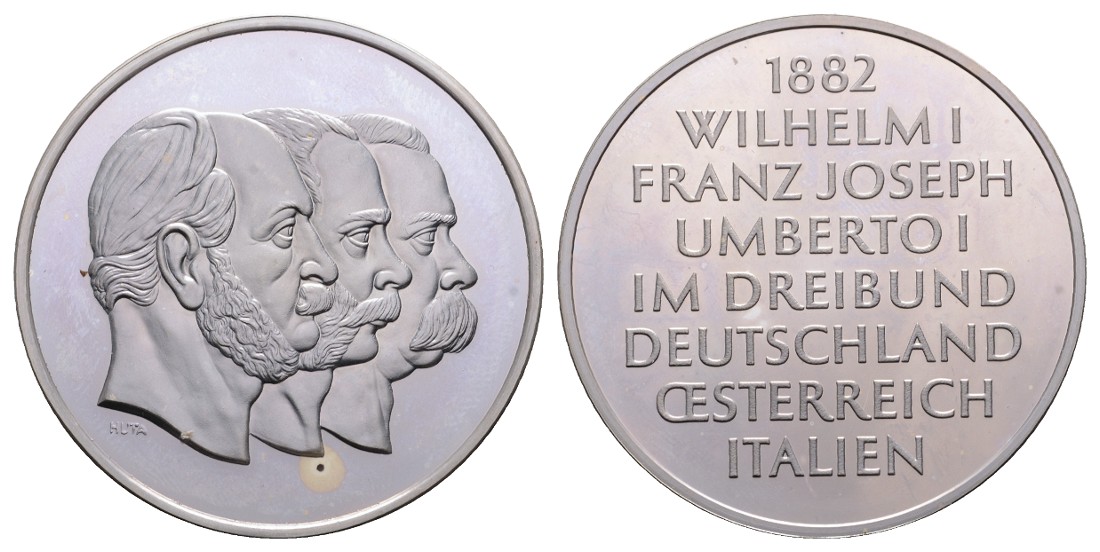  Linnartz Preussen 1. Weltkrieg, Silbermedaille 1882, 40/925, 44,5 mm, PP   