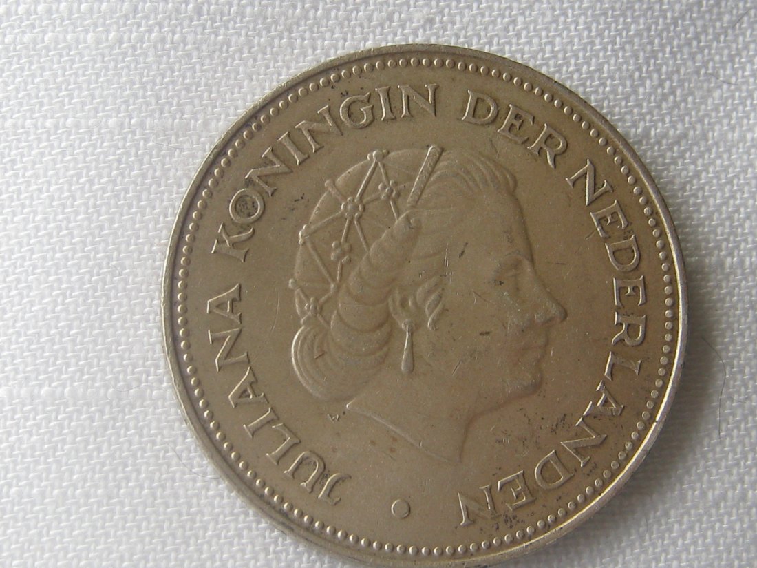 Niederlande 10 Gulden 1970; 720er Silber; 25 Gramm