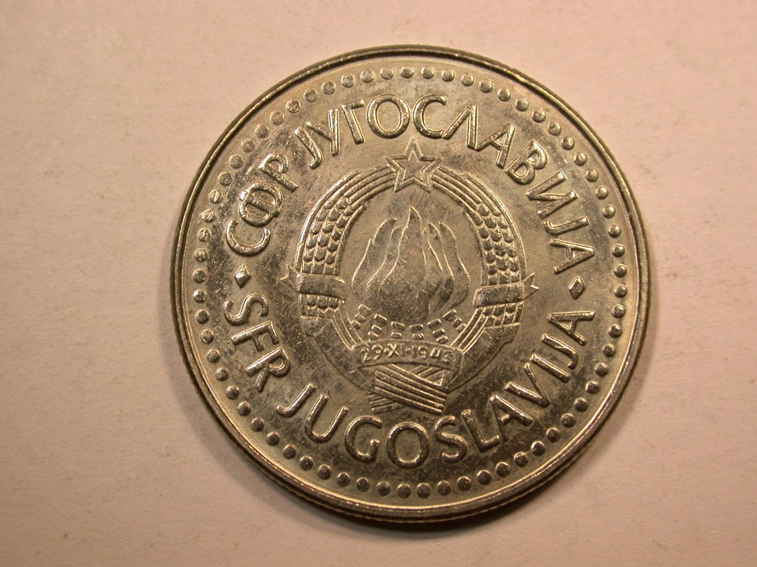  D17 Jugoslawien 100 Dinar 1988 in vz-st  Originalbilder   