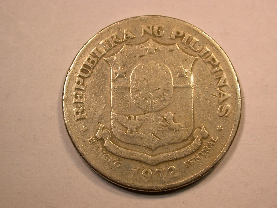  D18  Philippinen  1 Peso/Piso 1972 in f.ss   Originalbilder   