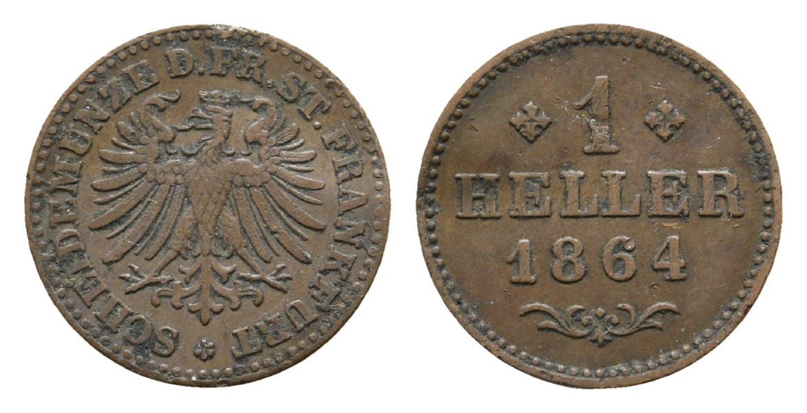  Altdeutschland;  Kleinmünze 1864   