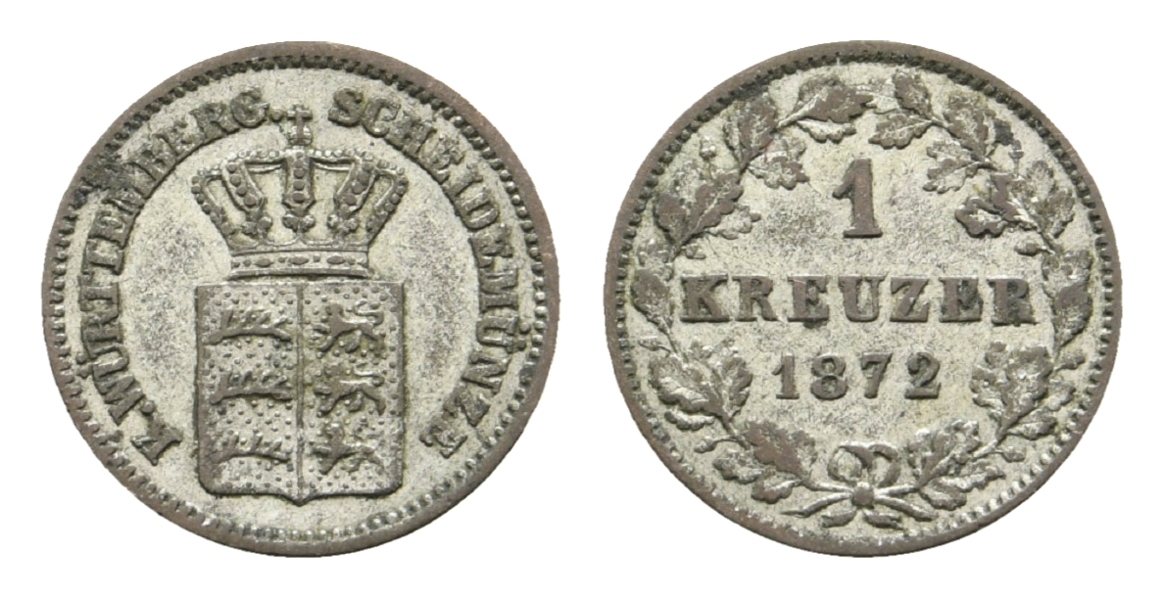  Altdeutschland;  Kleinmünze 1872   