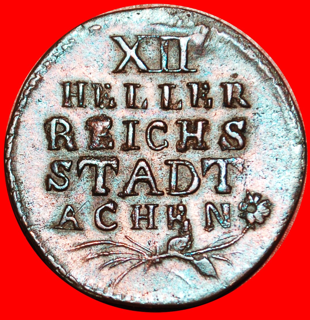  · AACHEN (1757-1798): GERMANY ★ 12 HELLER 1793! UNCOMMON! LOW START ★ NO RESERVE!   