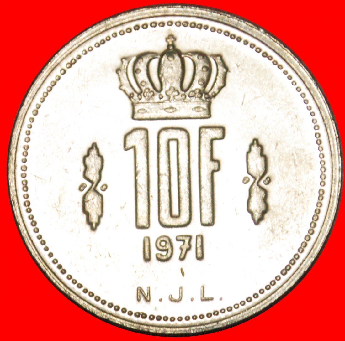  · CROWN: LUXEMBOURG ★ 10 FRANCS 1971! MINT LUSTER! LOW START ★ NO RESERVE!   