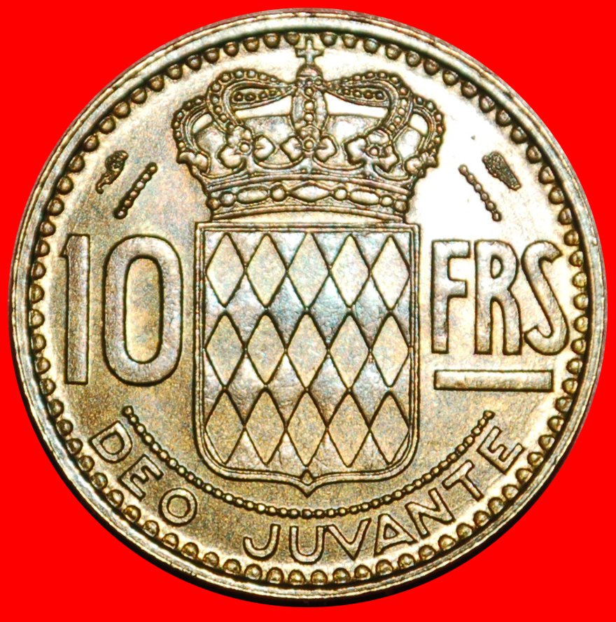  · SCHILD (1950-1951): MONACO ★ 10 FRANCS 1951! OHNE VORBEHALT!   