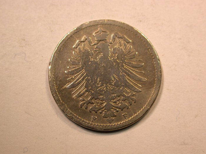  E20  KR  10 Pfennig  1888 F  Belegexemplar  Originalbilder   