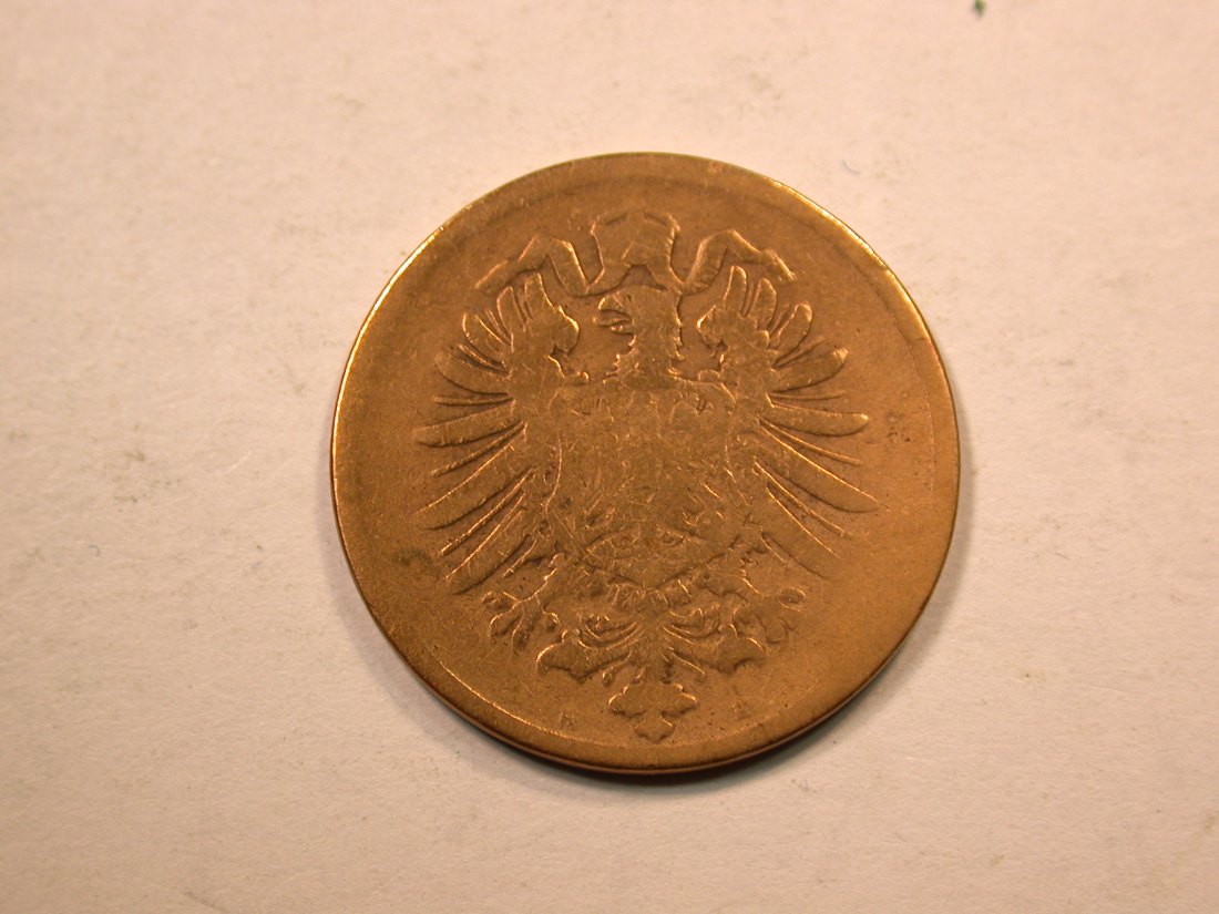  E20  KR  2 Pfennig  1876 H in f.s, Druckstelle   Originalbilder   