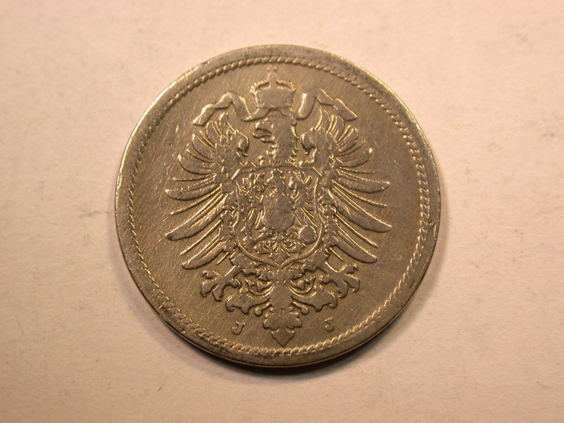  E20  KR  10 Pfennig  1889 J in s-ss  Originalbilder   