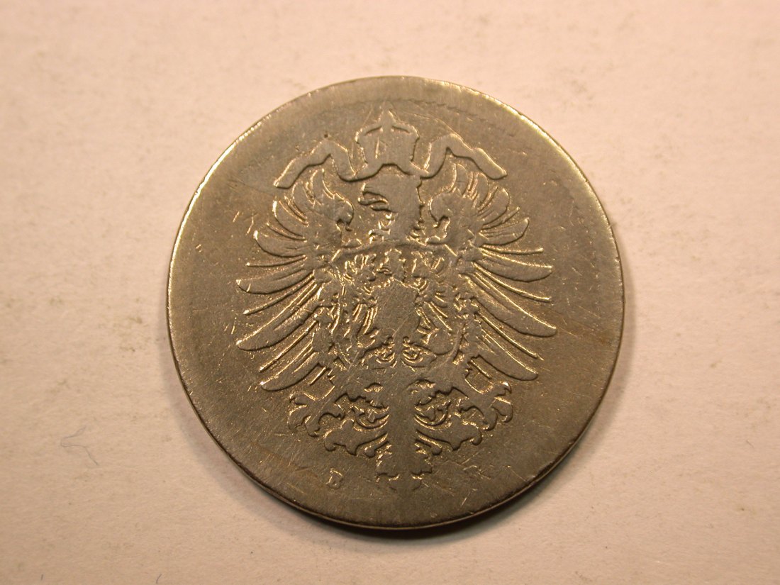  E20  KR  10 Pfennig  1876 B in f.s, geputzt  Originalbilder   