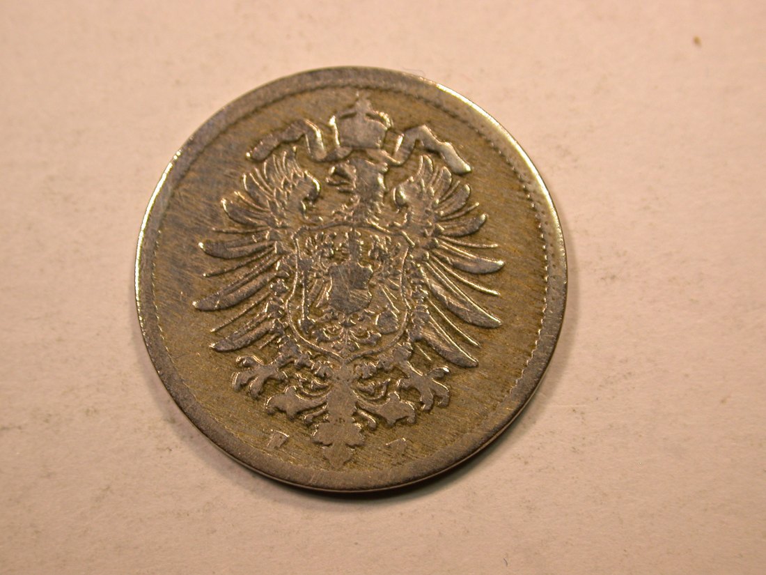  E20  KR  10 Pfennig  1889 F in s, geputzt  Originalbilder   