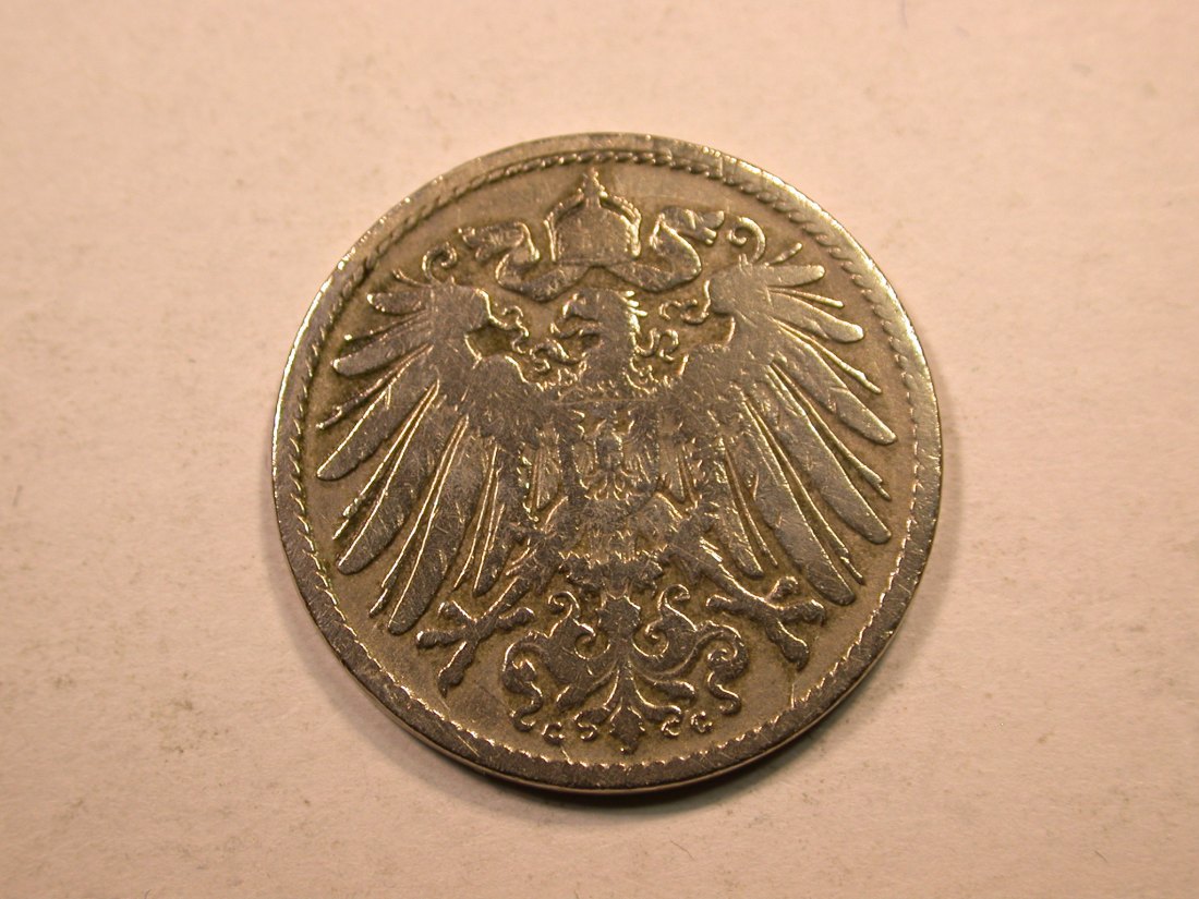  E20  KR  10 Pfennig  1896 G in f.s, geputzt  Originalbilder   