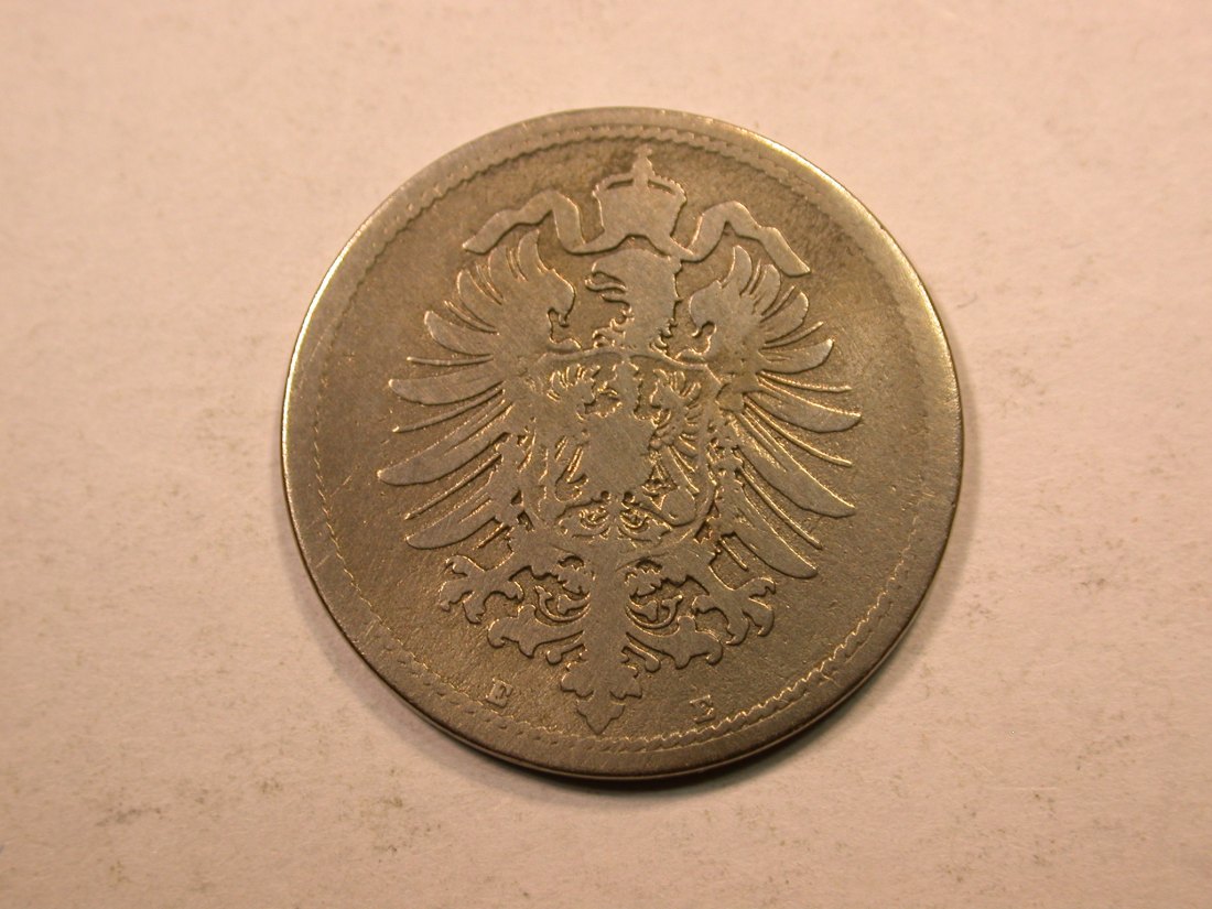  E20  KR  10 Pfennig  1888 E in f.s, geputzt  Originalbilder   