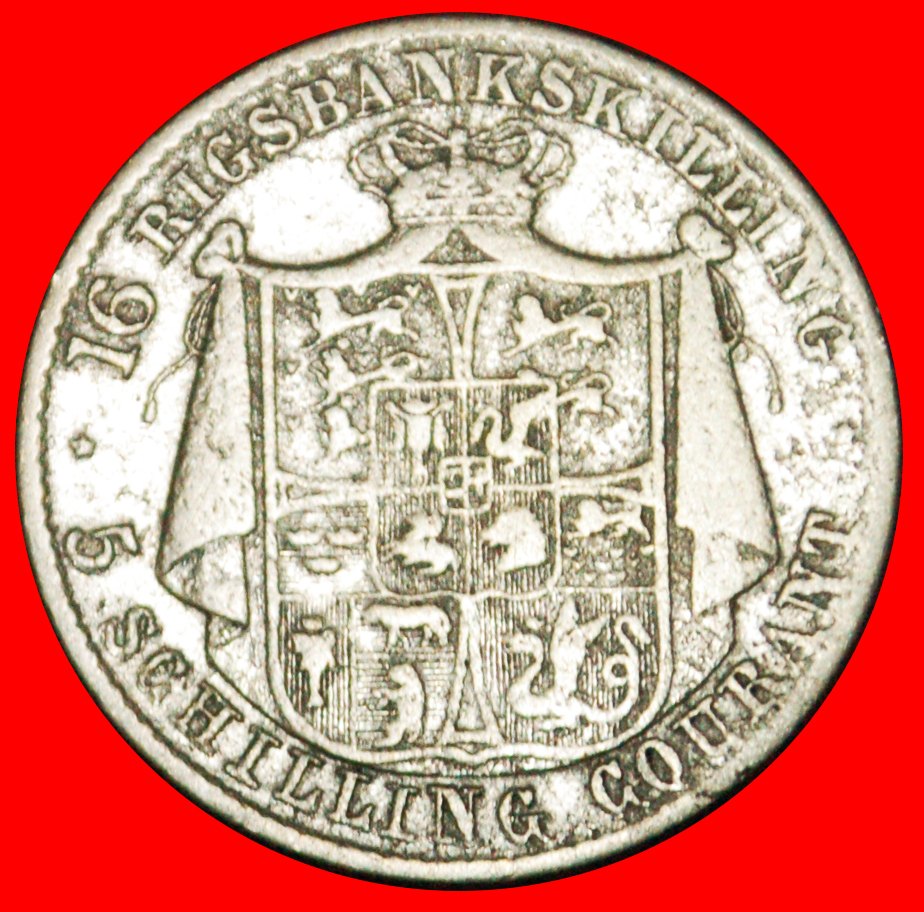  · SCHLESWIG-HOLSTEIN (1842-1844): DENMARK ★ 16 SKILLING 1842! Christian VIII! LOW START★ NO RESERVE!   