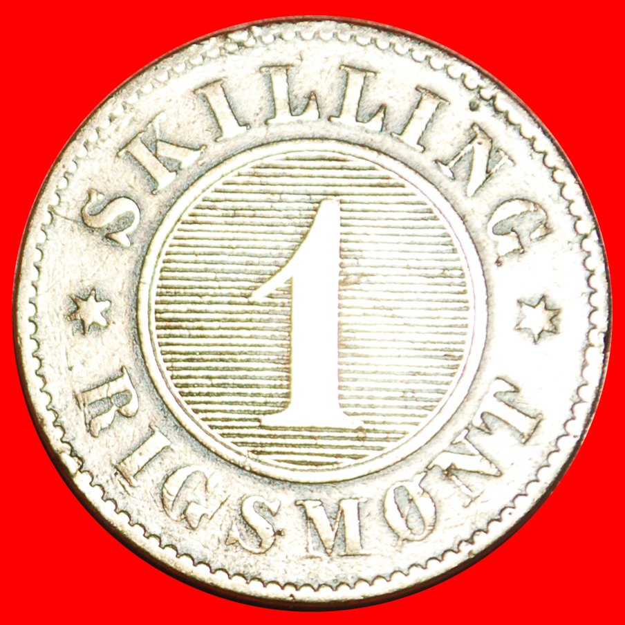  · MONOGRAMM(1856-1863): DÄNEMARK ★ 1 SKILLING 1856! Friedrich VII. (1848-1863) OHNE VORBEHALT!   