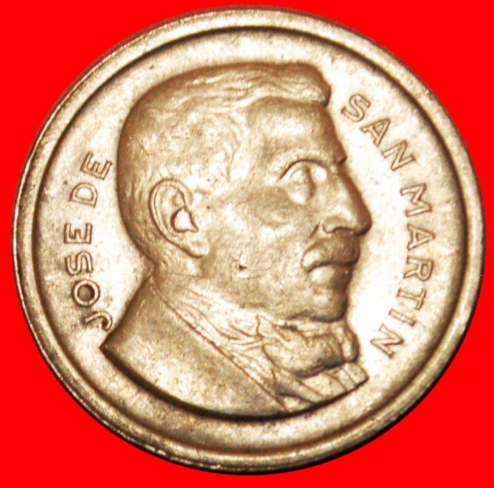  · SAN MARTIN (1778-1850): ARGENTINIEN ★ 50 CENTAVOS 1952! OHNE VORBEHALT!   