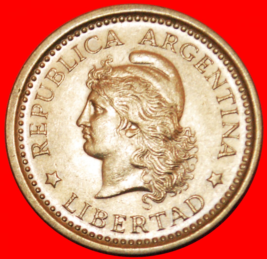  · LIBERTY: ARGENTINA ★1 PESO 1959 MINT LUSTER! LOW START ★ NO RESERVE!   