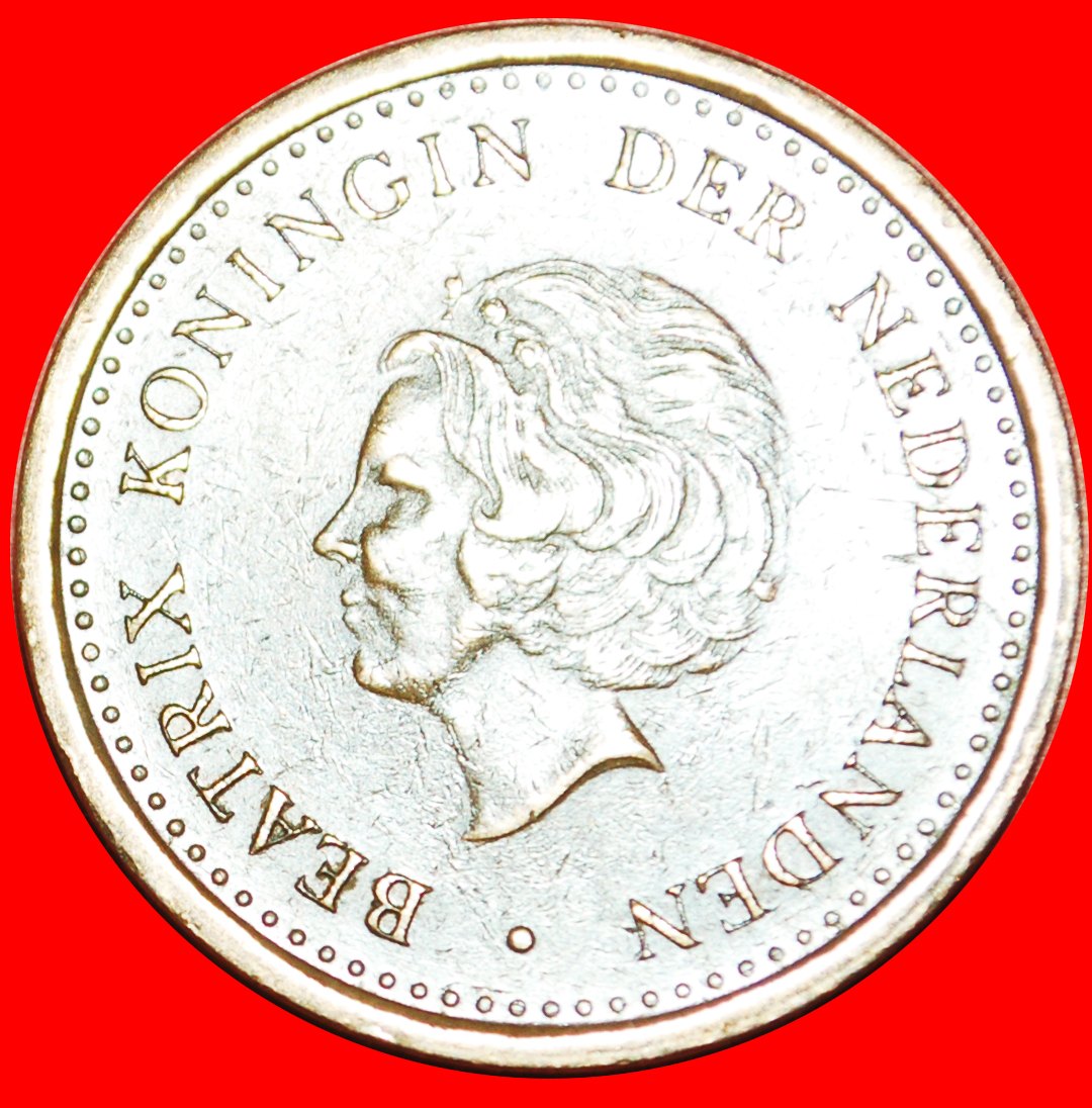  · BEATRIX (1980-2013): NIEDERLÄNDISCH ANTILLEN ★ 1 GULDEN 1992 TYP (1989-2013)! OHNE VORBEHALT!   