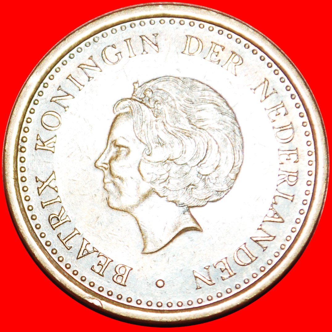  · BEATRIX (1980-2013): NETHERLANDS ANTILLES ★ 1 GULDEN 1993 TYPE (1989-2013) LOW START ★ NO RESERVE!   