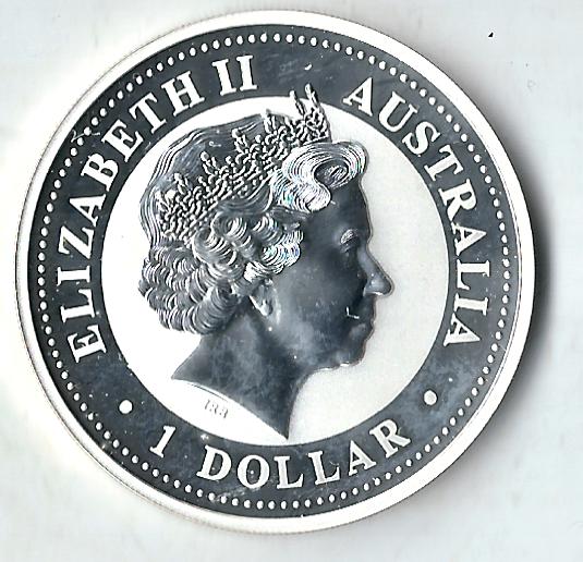  1 Dollar Australien Lunar I 2002 Pferd Goldankauf Golden Gate Koblenz Frank Maurer A913   