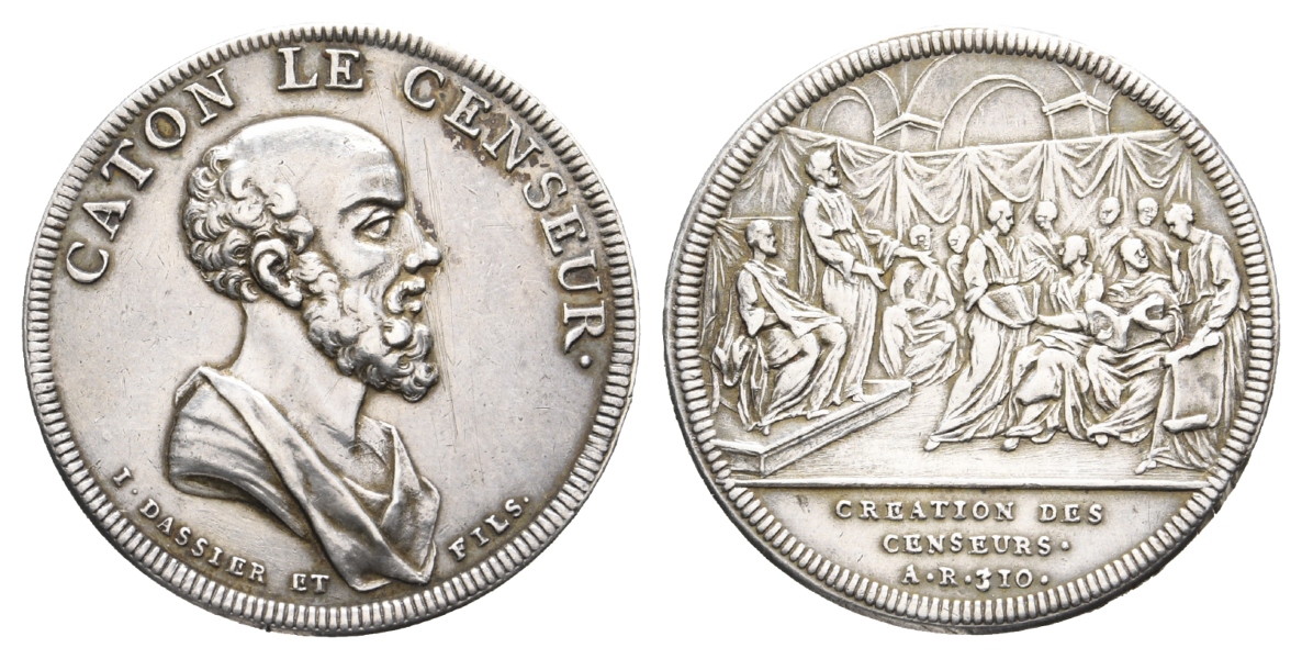 Frankreich; Medaille o.J.; Silber, 10,17 g, Ø 31,6 mm   