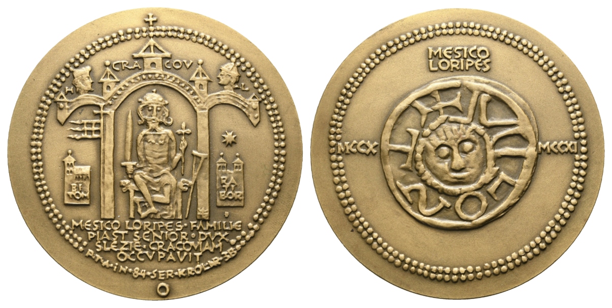  Polen; Bronzemedaille o.J., Moderne Prägung; 129,03 g, Ø 69,6 mm   
