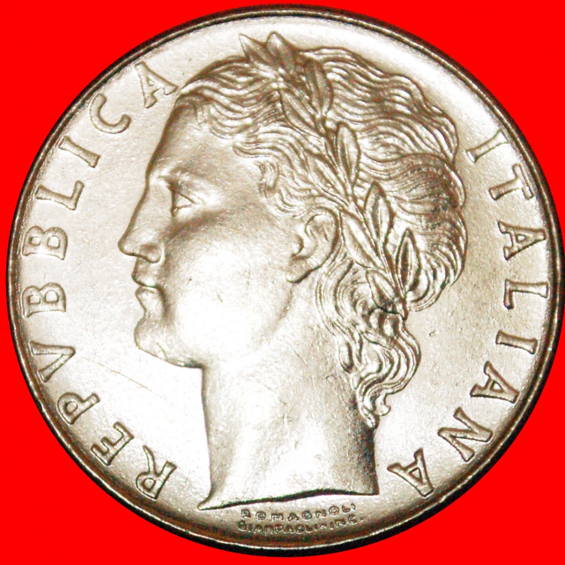  · GODDESS MINERVA (1954-1989): ITALY ★ 100 LIRE 1985R MINT LUSTER! LOW START★ NO RESERVE!   