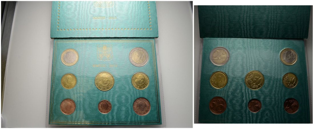 PEUS 4006 Vatikan 3,88 Euro in Original-Verpackung KMS (8 Münzen) 2013 Uncirculated