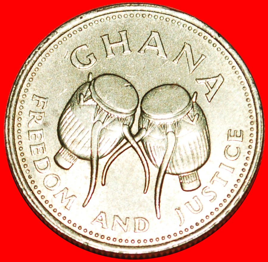  · DRUMS: GHANA ★ 500 CEDIS 1998 MINT LUSTER! LOW START ★ NO RESERVE!   