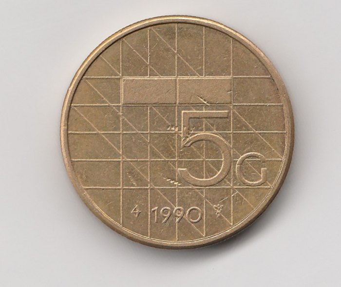  5 Gulden Niederlande 1990 (I950)   