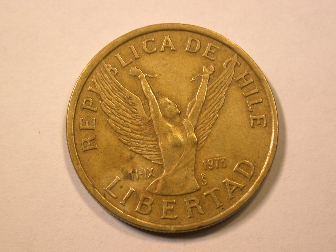  E21  Chile 10 Peso 1981 in ss+   Originalbilder   