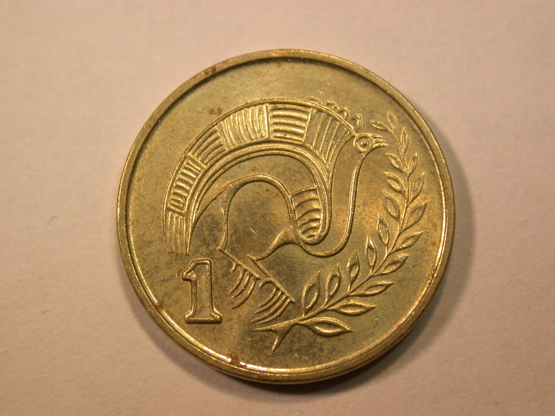  E21  Zypern  1 Cent 1998 in f.ST   Originalbilder   