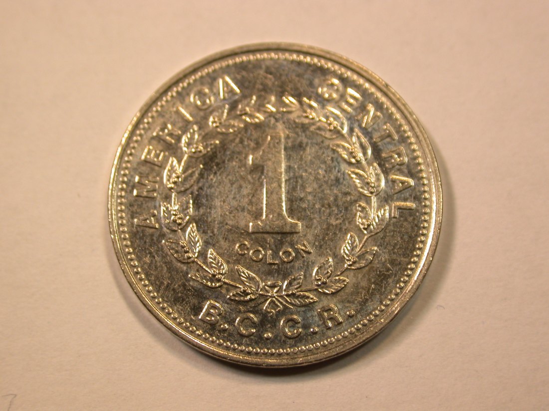 E21 Costa Rica 1 Colon 1993 in vz-st Originalbilder
